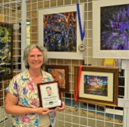 First and Second Place in Photography/Digital Art: Angry Peacock and The Woods Enchanted by Sheila K. Ter Meer; also recipient of the Marty Martinez Contributory Award